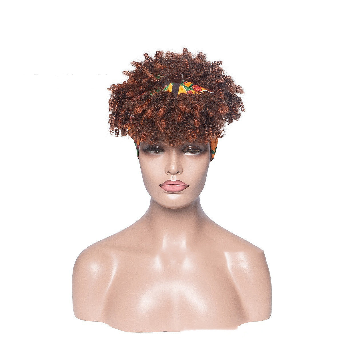 European American Short Curly Wig