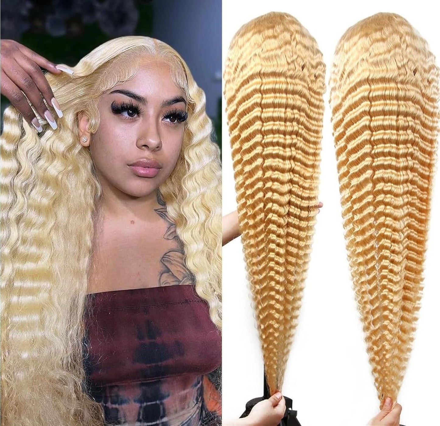 European American Lace Front Wig