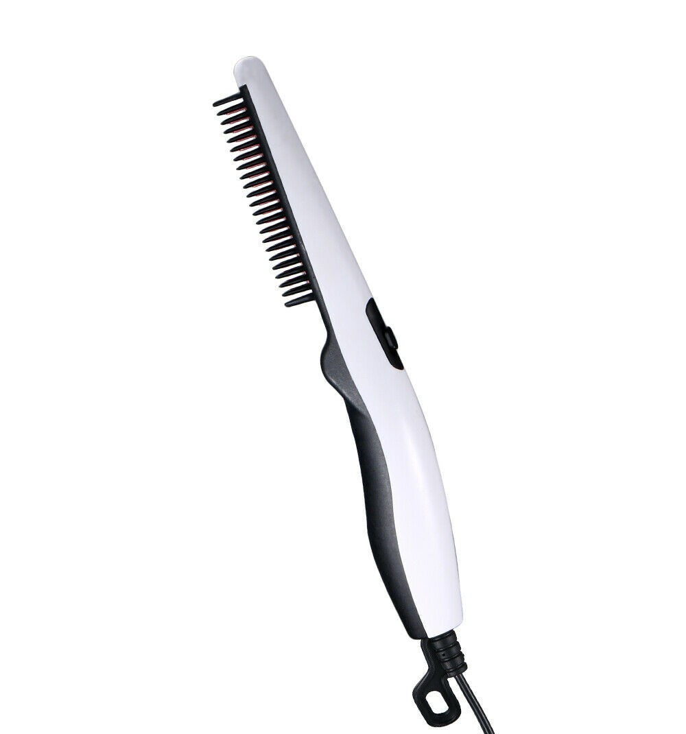 Negative Ion Hot Comb Beard Straightener Brush