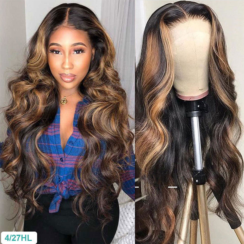 Gradient Gold Long Wig
