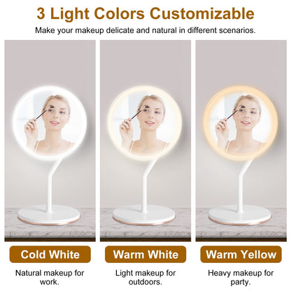 Rechargeable Magnifying LED Makeup Mirror