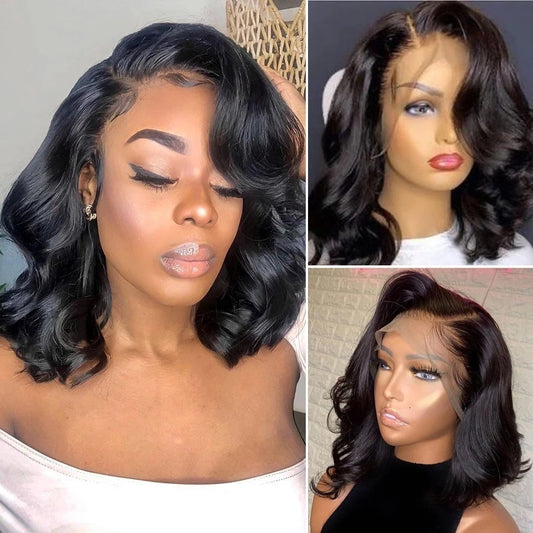 Short Black Curly Wig