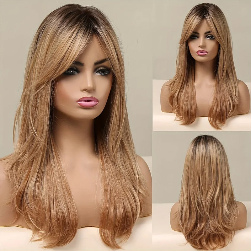 20-Inch Blonde Curly Synthetic Wig