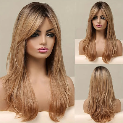 20-Inch Blonde Curly Synthetic Wig