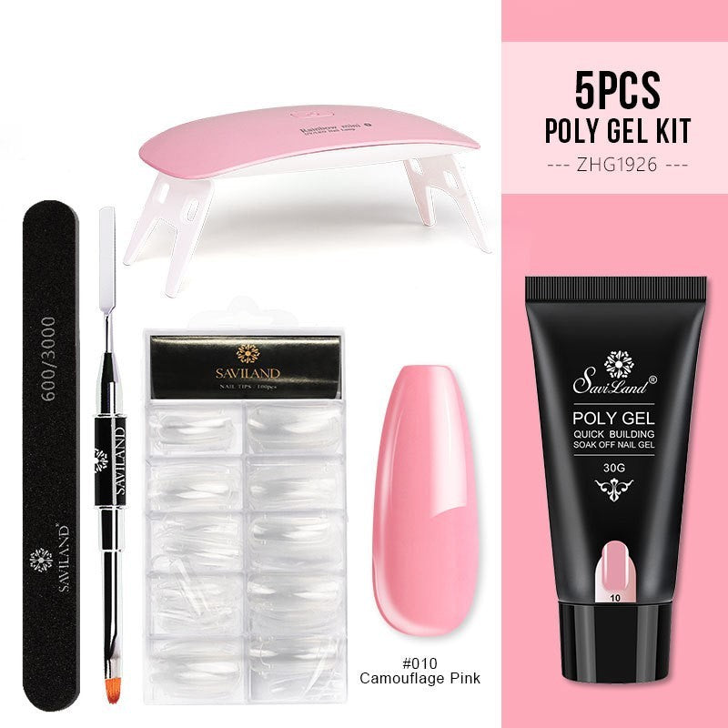 Quick Extension Crystal Gel Nail Set