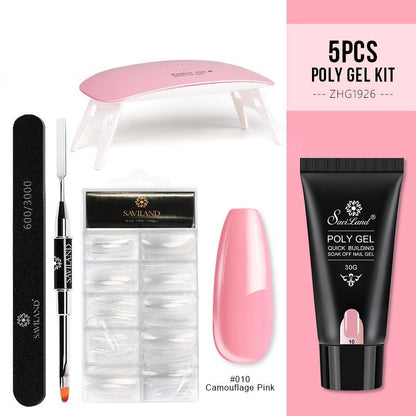 Quick Extension Crystal Gel Nail Set