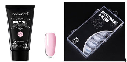 100-Piece Crystal Nail Extension Glue Set