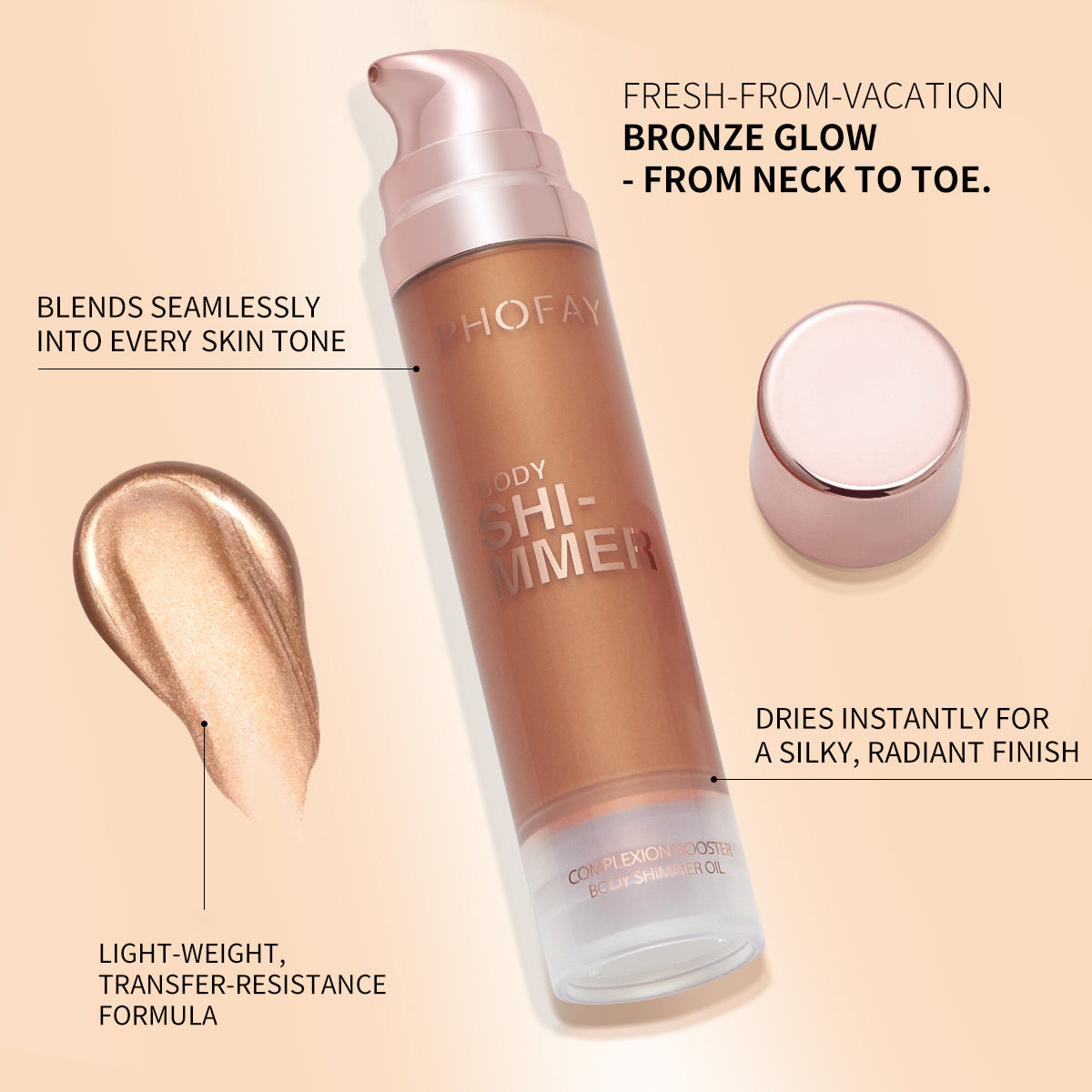 Lightweight Silky Body Shimmer Oil