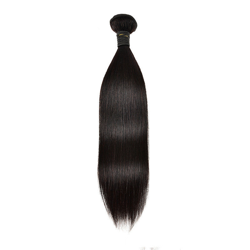 Natural Medium Long Real Hair Wig