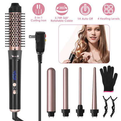 5-in-1 Curling Wand Hair Curler