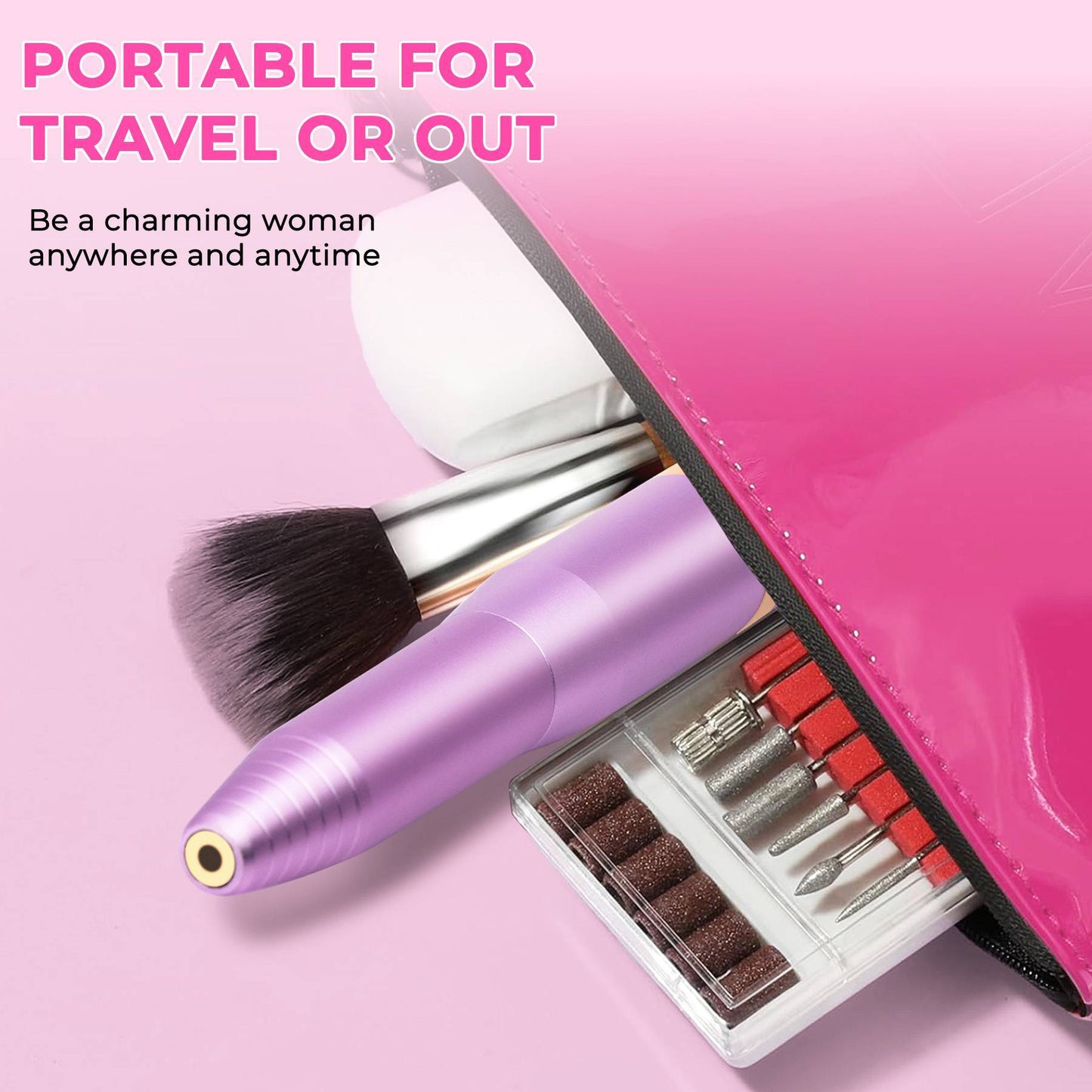 Professional Portable Electric Nail File Kit