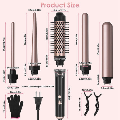 5-in-1 Curling Wand Hair Curler