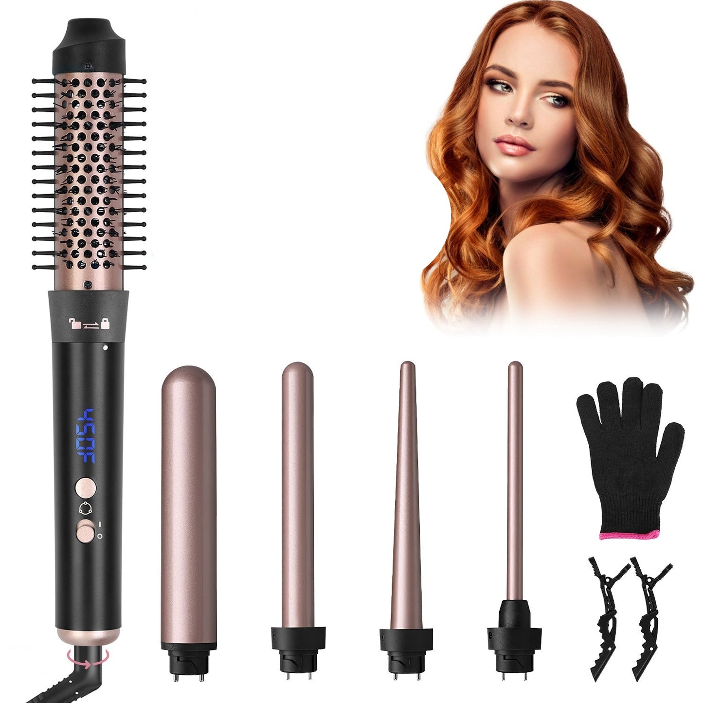 5-in-1 Curling Wand Hair Curler