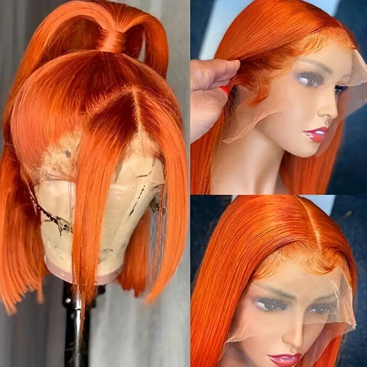 Ginger Orange Bob Wig