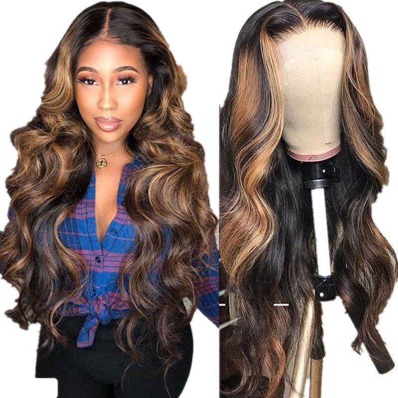 Gradient Gold Long Wig