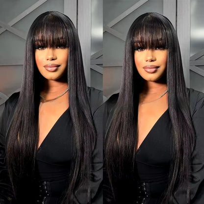 Straight Fringe Human Hair Wig