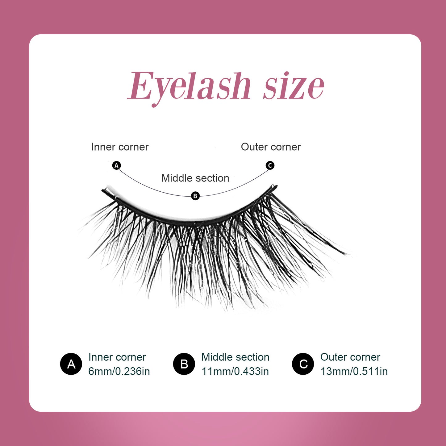 Natural Wispy Cat Eye False Eyelashes – 7 Pairs Set