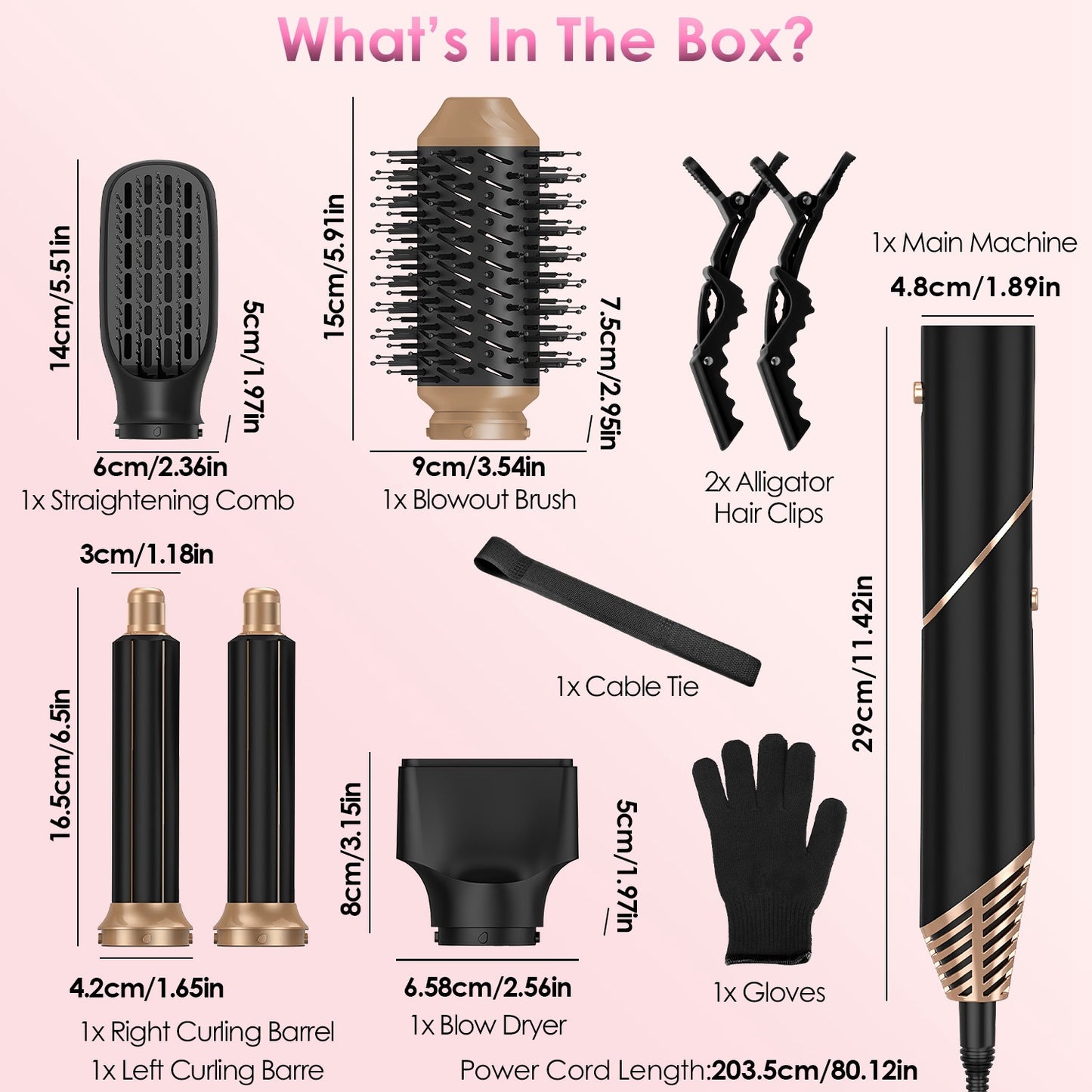5-in-1 Hot Air Styler Hair Dryer Brush