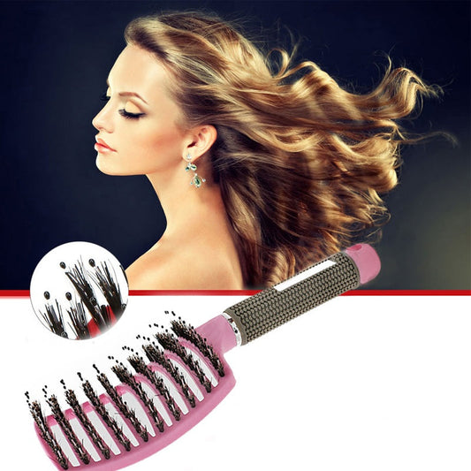 Detangler Hair Brush with Nylon Bristles