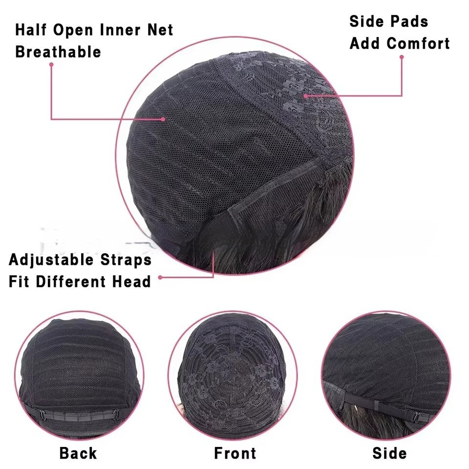 Straight Fringe Human Hair Wig