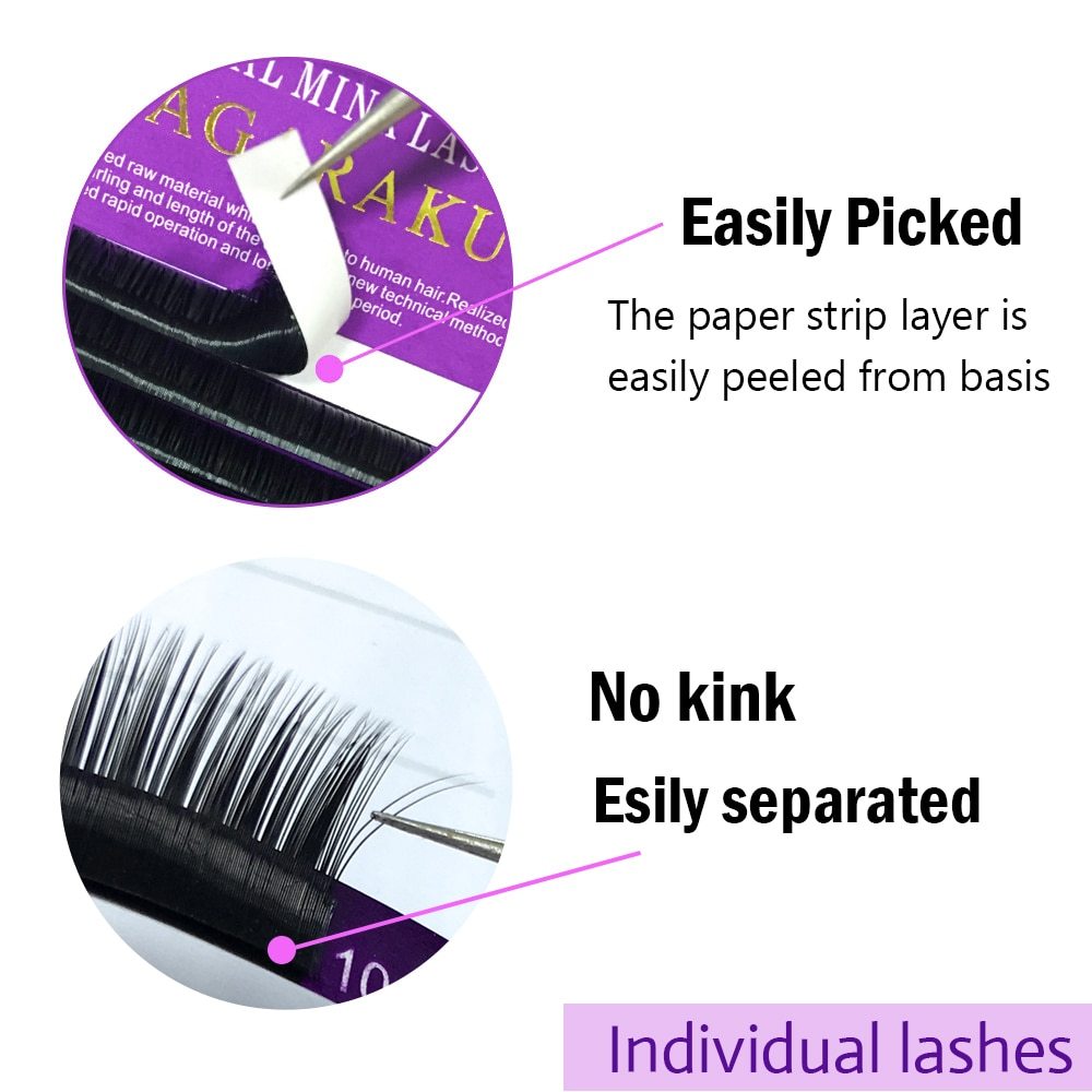 WOW16 Rows Faux Mink Individual Lashes