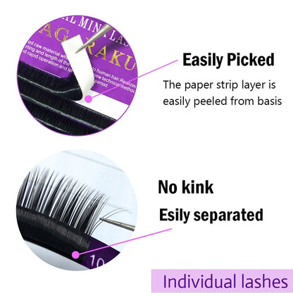WOW16 Rows Faux Mink Individual Lashes